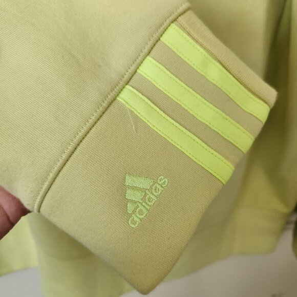 Adidas X Ivy Park Beyonce Yellow Hooded Sweatshirt Oversized Unisex Sporty Cute - Picture 5 of 13